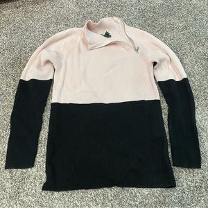 Ralph Lauren Black and Pink Zip Up Sweater